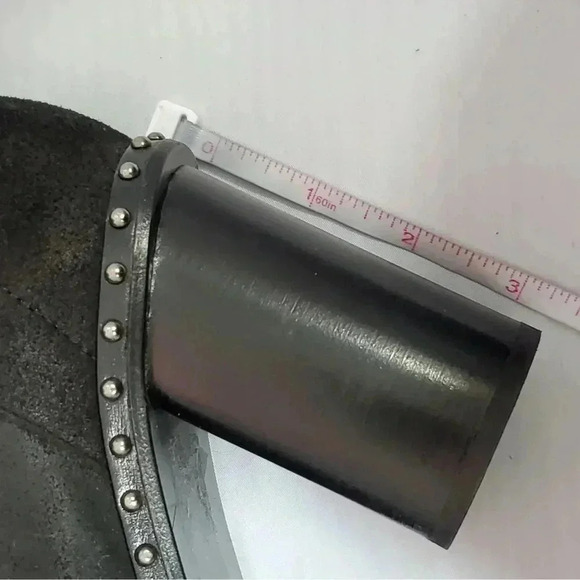 Rag and bone black suede studded boots size 7.5 - Picture 6 of 9